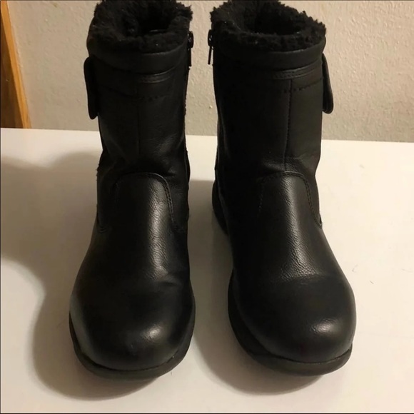 Snappy Weather Proof Boots Size 10 Women’s Pull‎ On Faux Fur Black - Picture 3 of 9